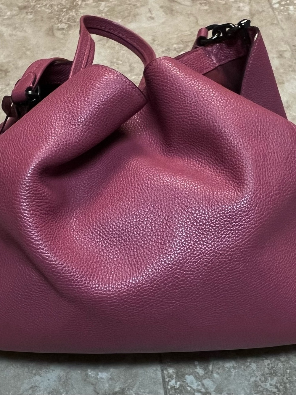 Coach Pebbled Leather Shoulder Bag